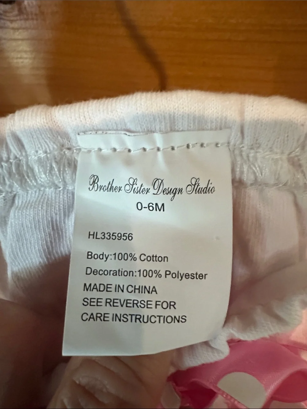 White and Pink Ruffled Baby Diaper Cover “Miss Priss” embroidered